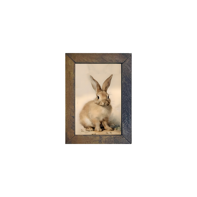 Sitting Bunny R - Vertical Frame