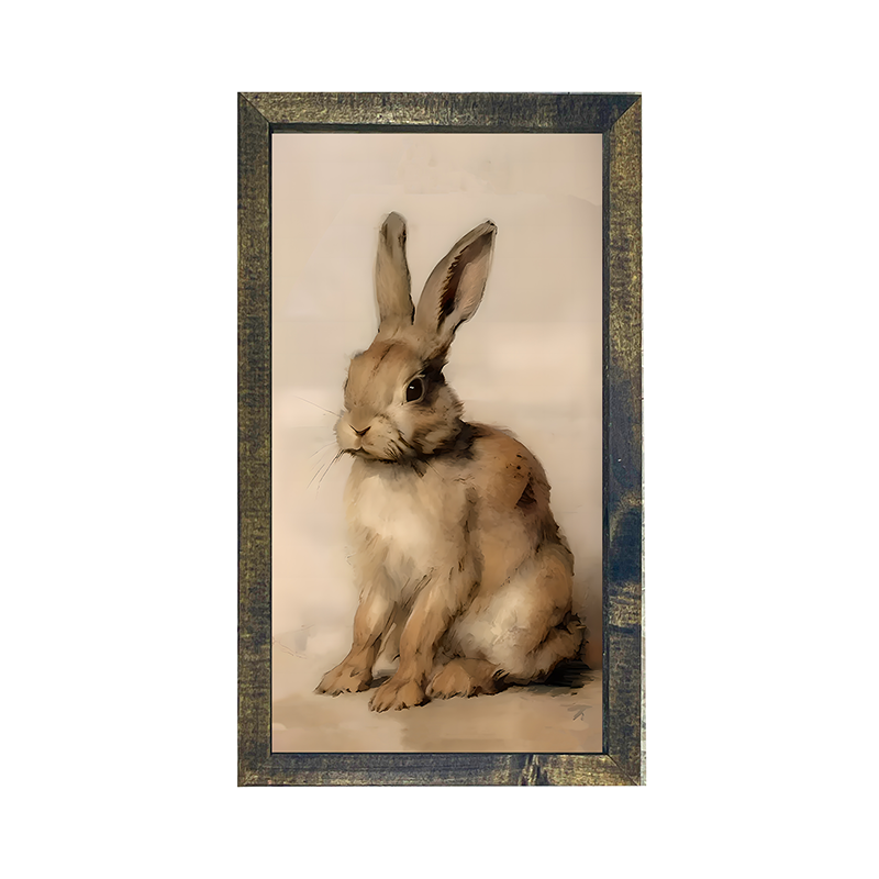 Sitting bunny L - Vertical Frame