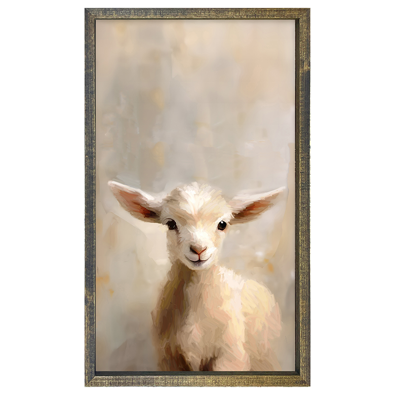 Little Lamb Portrait - Vertical Frame
