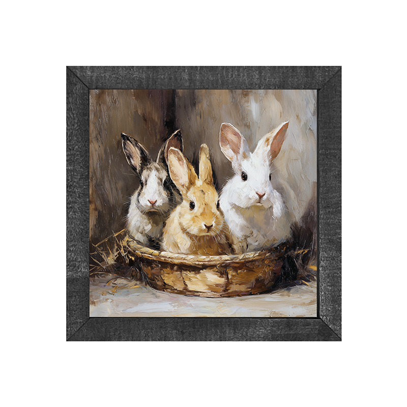 Easter Basket - Three Bunnies