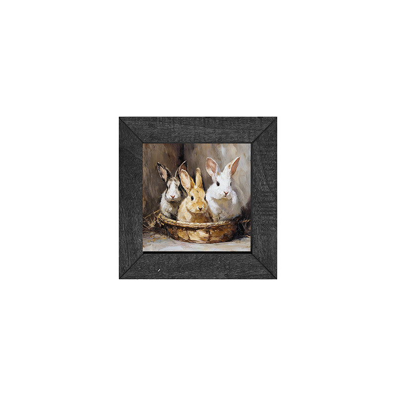 Easter Basket - Three Bunnies