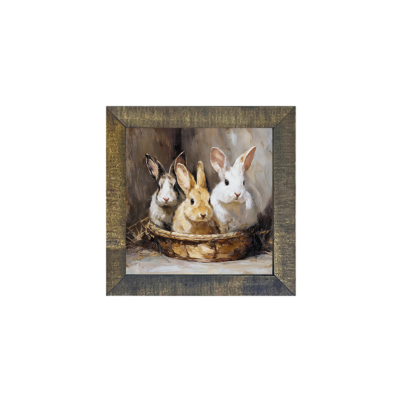 Easter Basket - Three Bunnies