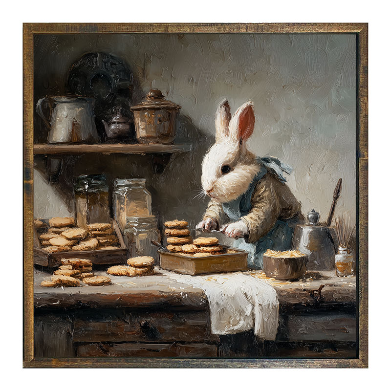 Bunny Baking Cookies