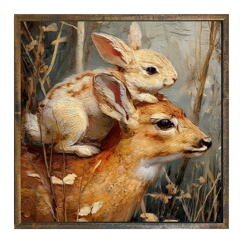 Bunny with a Deer