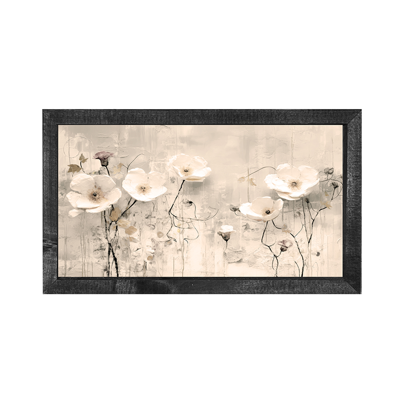 Monochrome flowers 3 - Horizontal Frame