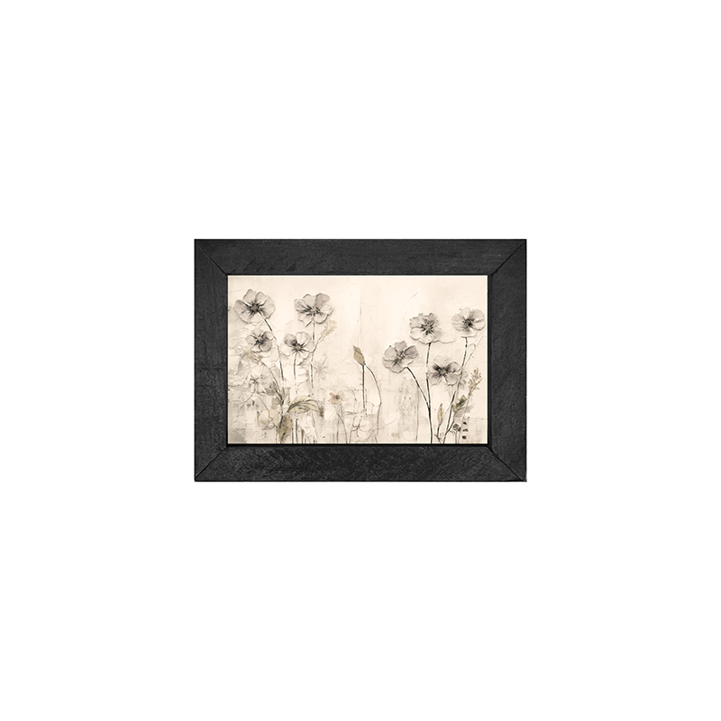 Monochrome flowers 4 - Horizontal Frame