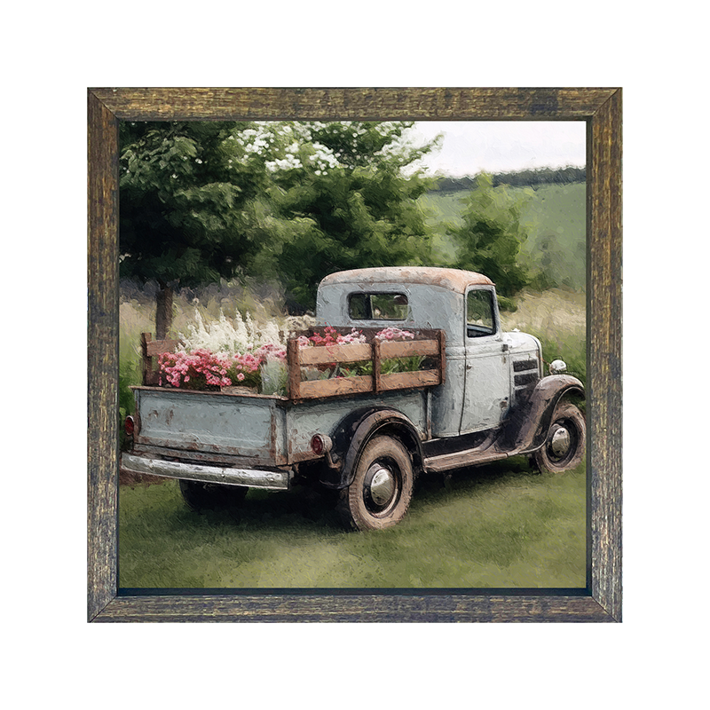 Blue Flower Truck