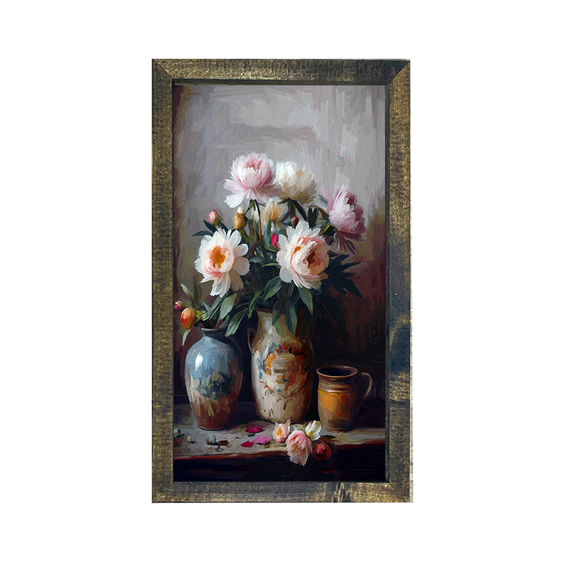 Rustic Flowers - Vertical Frame