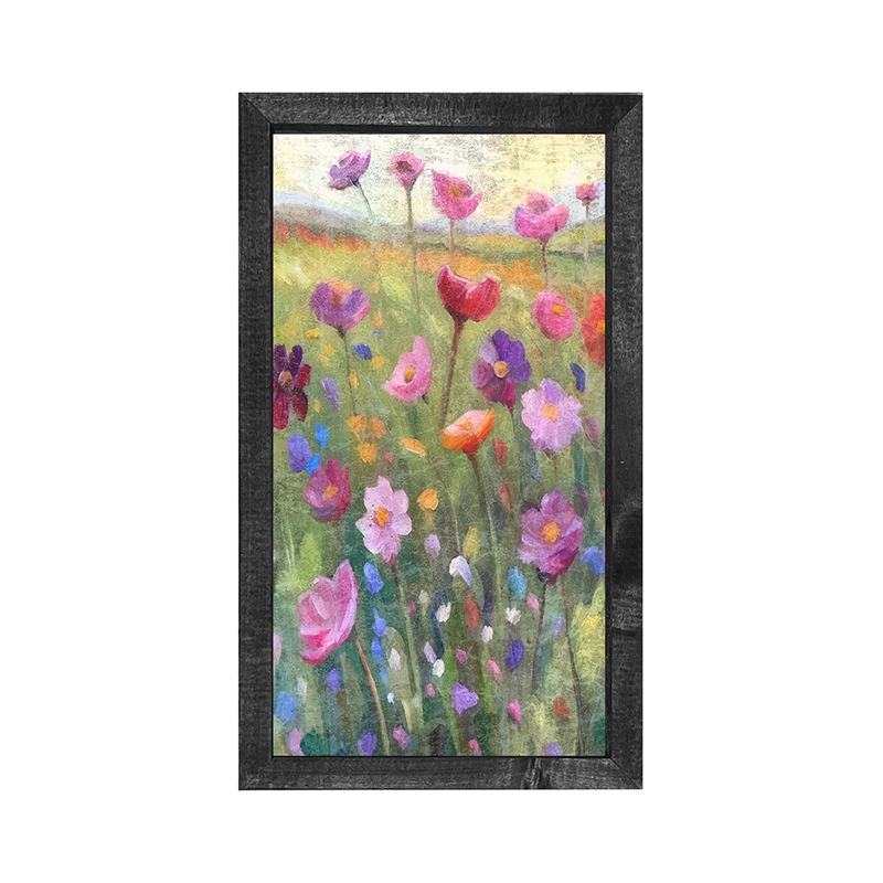 Pink Flowers - Vertical Frame