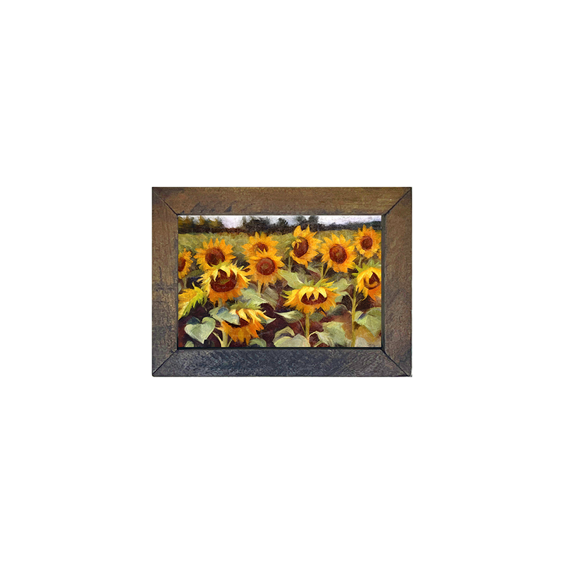 Scenic Sunflowers - Horizontal Frame