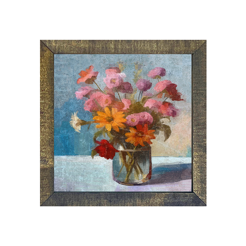 Glass Vase with flowers