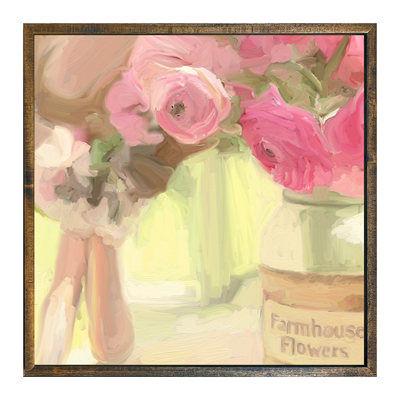 Pink Farmhouse Flowers