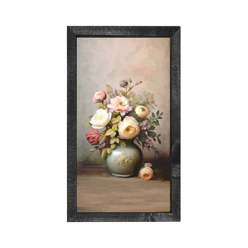 Mixed Flowers in Vase - Vertical Frame