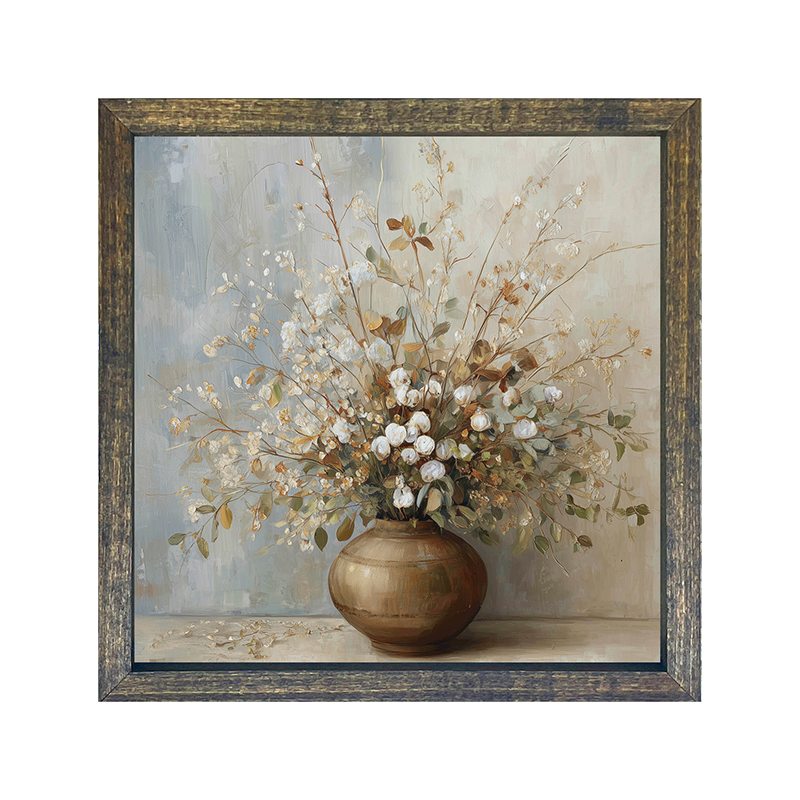Copper Vase with Rustic Bouquet