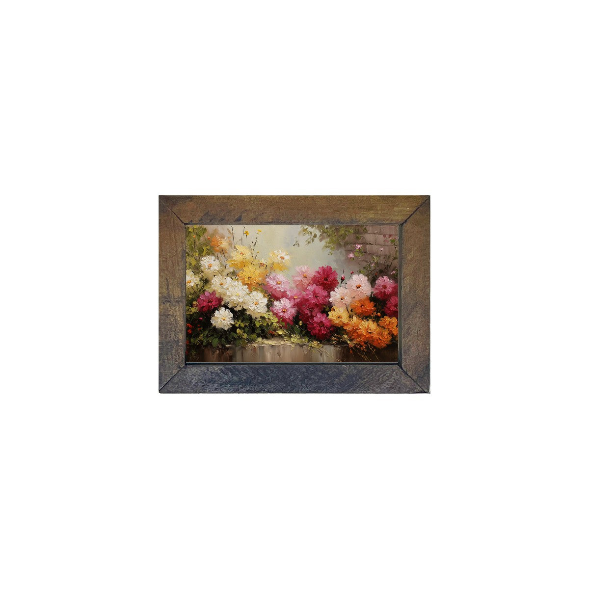 Garden Wall - Peonies - Horizontal Frame