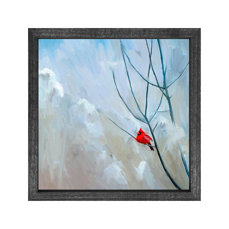Cardinal on a winter branch