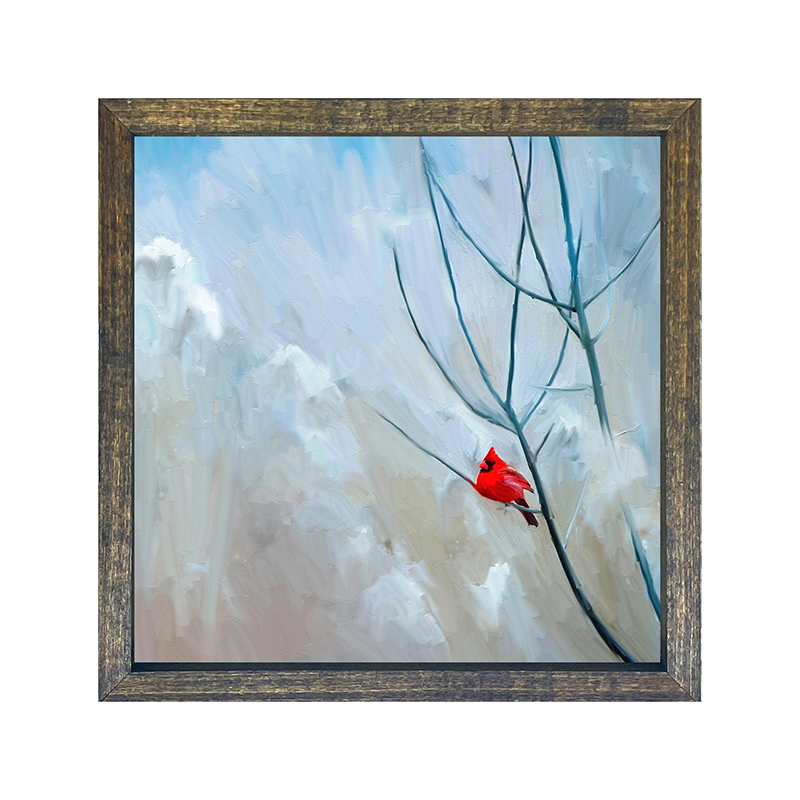 Cardinal on a winter branch