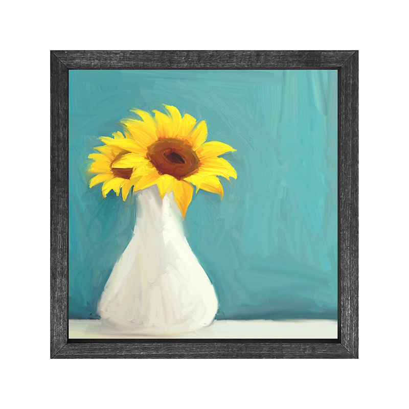 Sunflowers in white vase