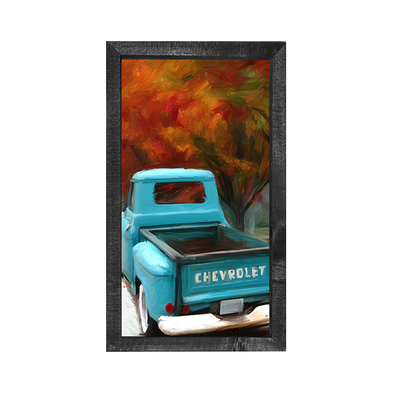 Autumn Blue Truck
