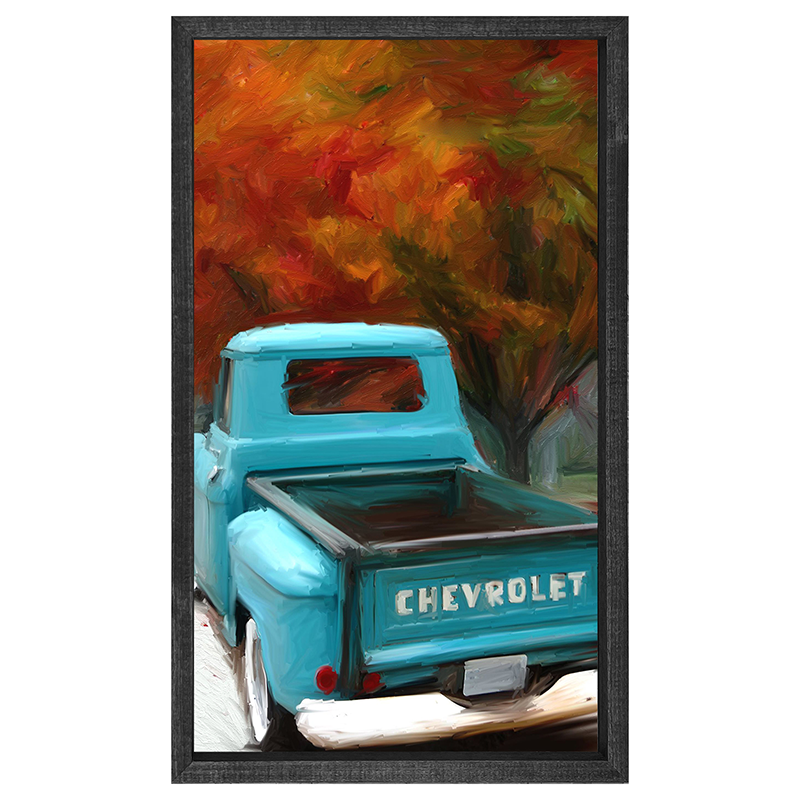 Autumn Blue Truck
