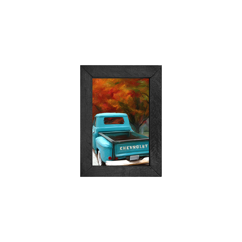 Autumn Blue Truck
