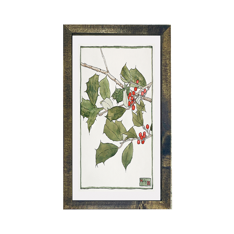 watercolor holly