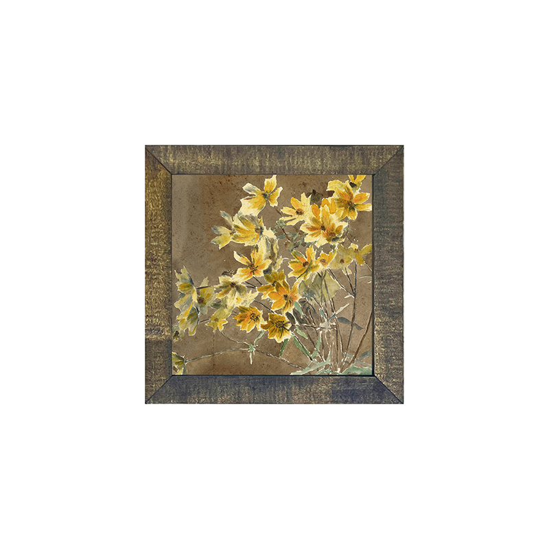 Vintage yellow wildflowers