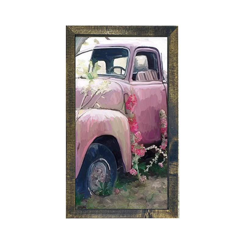 Pink truck