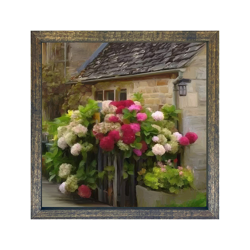 Cottage With Hydrangeas