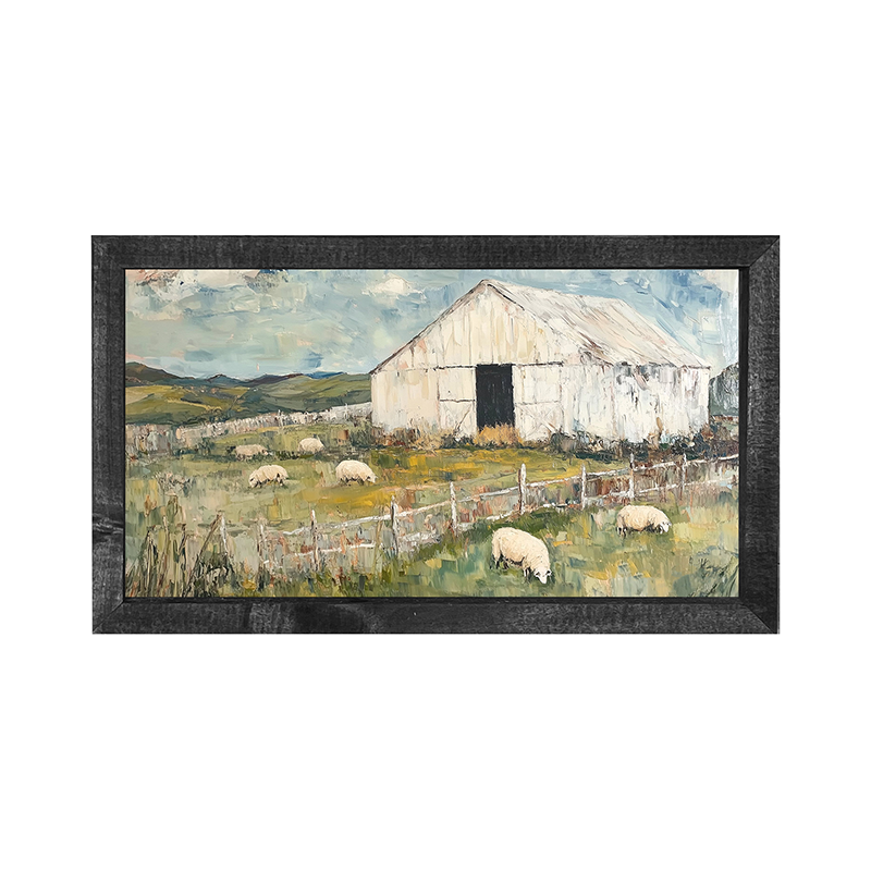 Sheep in Summer - Horizontal Frame