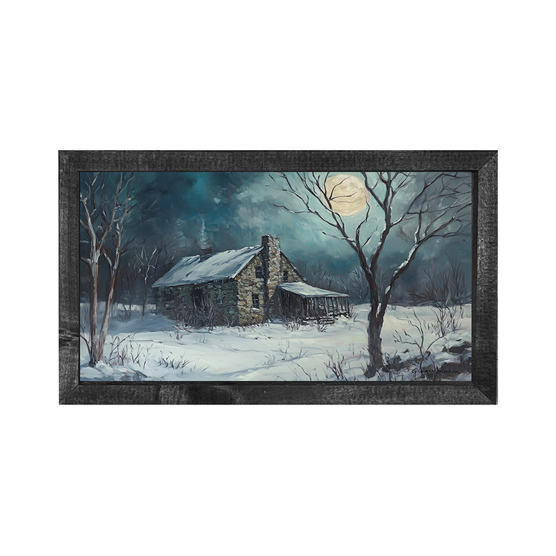 Country House in Winter - Horizontal Frame