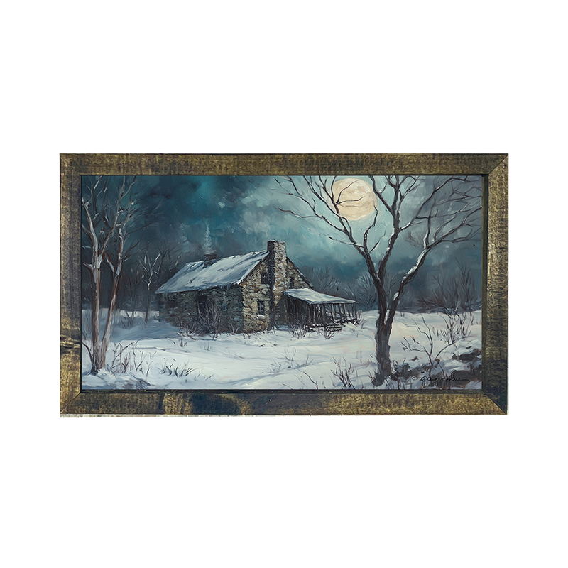 Country House in Winter - Horizontal Frame