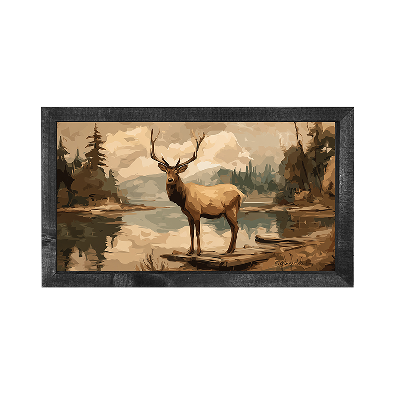 Adirondack Elk - Horizontal Frame