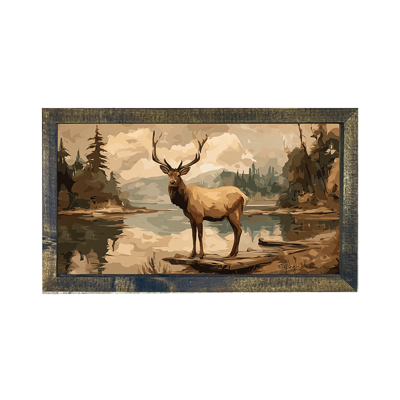 Adirondack Elk - Horizontal Frame