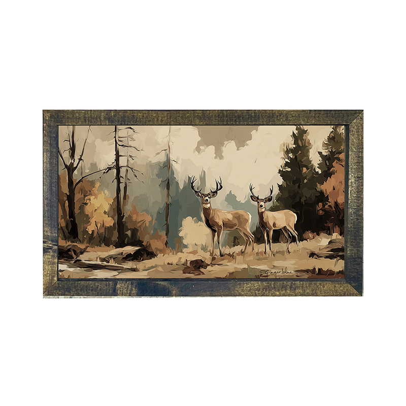Adirondack Deer - Horizontal Frame