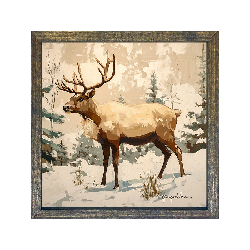 Adirondack Reindeer in Forest