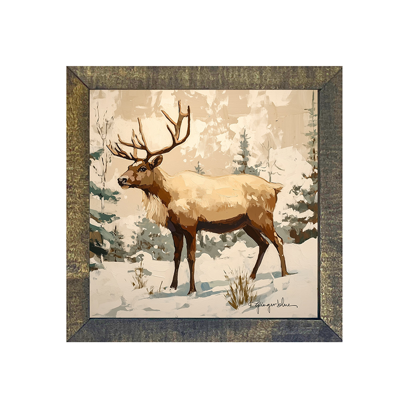 Adirondack Reindeer in Forest