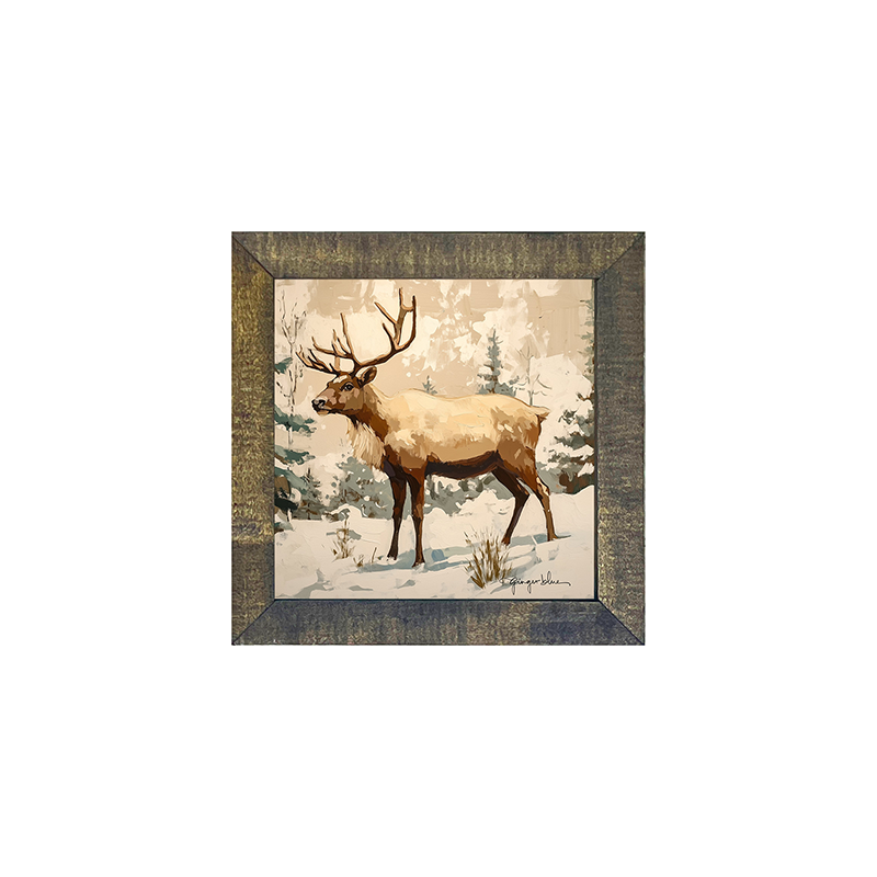 Adirondack Reindeer in Forest