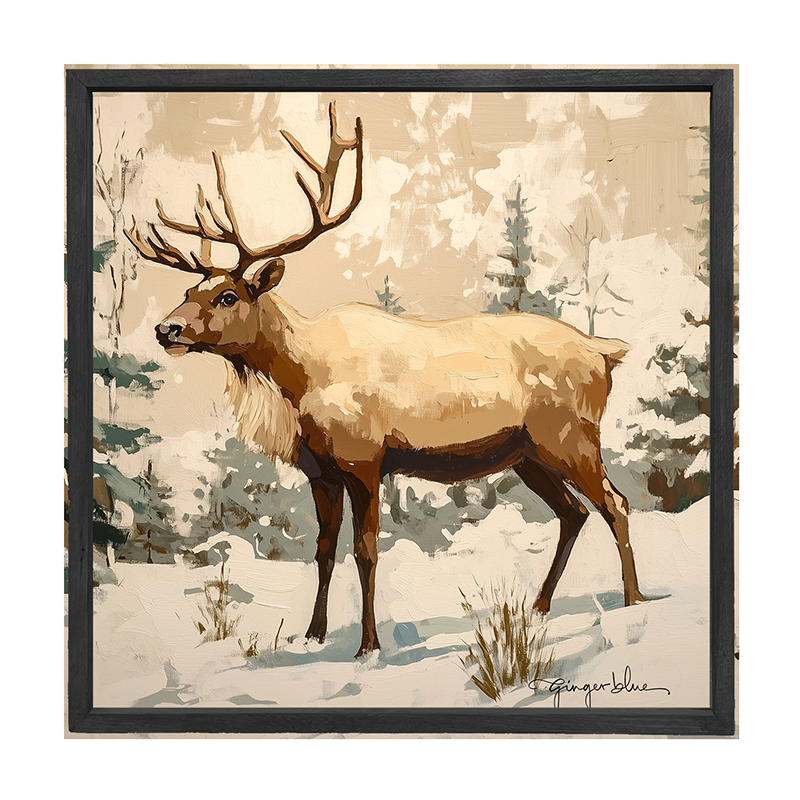 Adirondack Reindeer in Forest