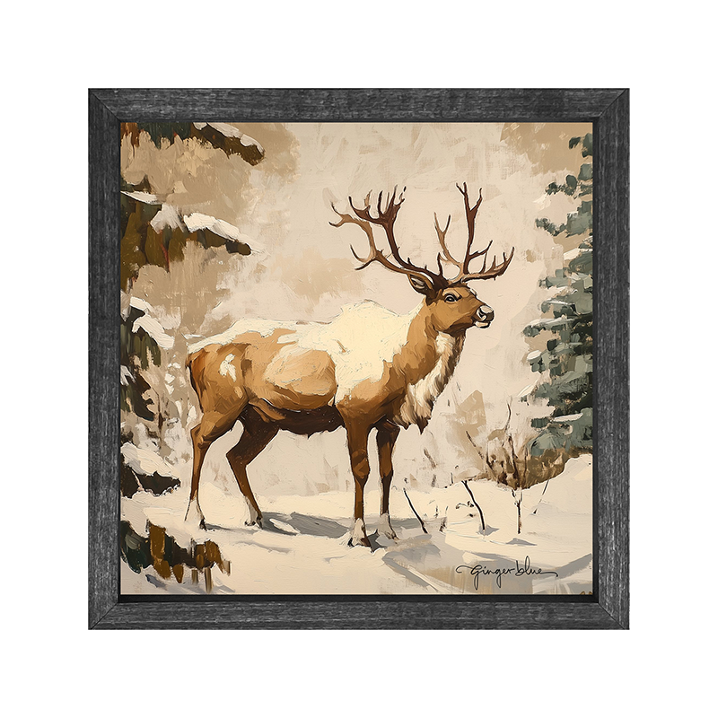Adirondack Snowy Reindeer