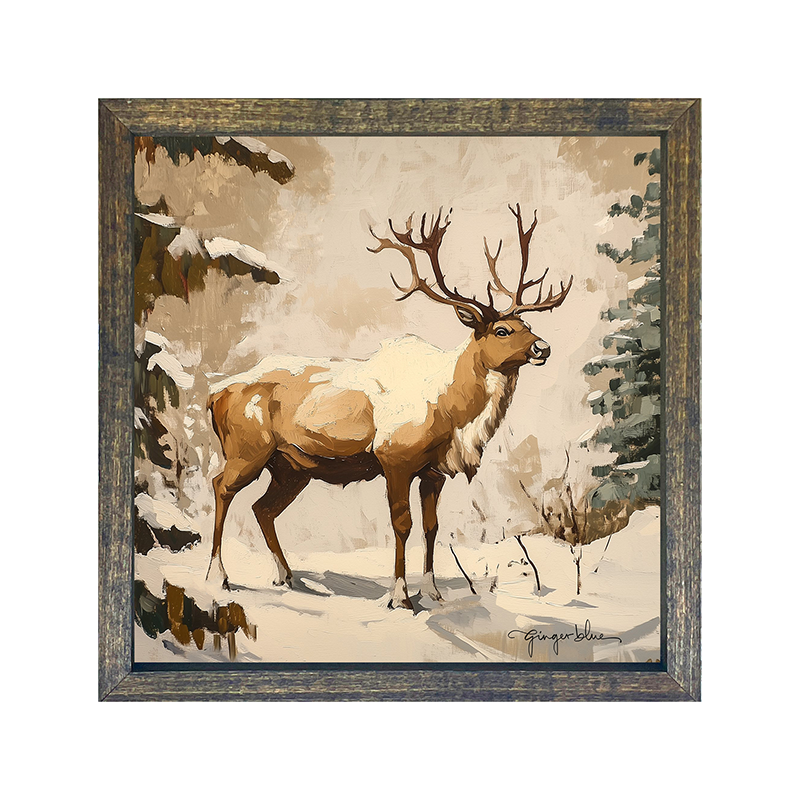 Adirondack Snowy Reindeer