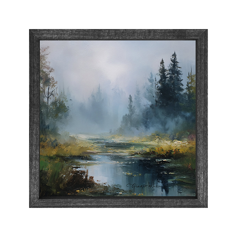 Foggy Forest Stream