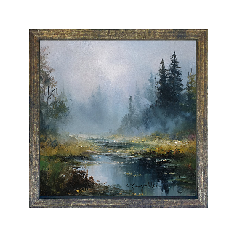 Foggy Forest Stream