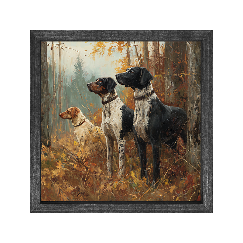 Hunting Season - Dogs in the Woods