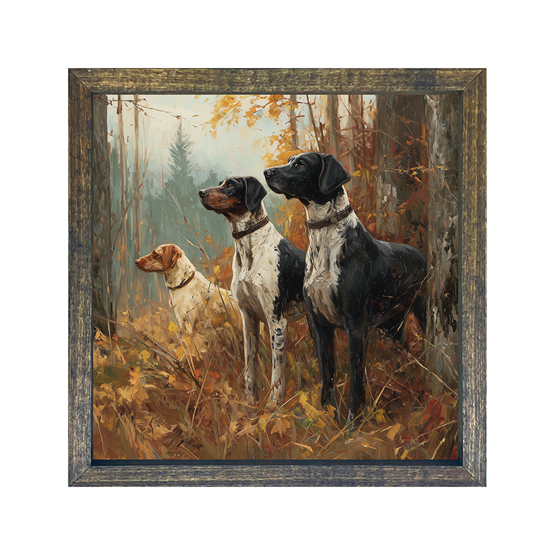 Hunting Season - Dogs in the Woods