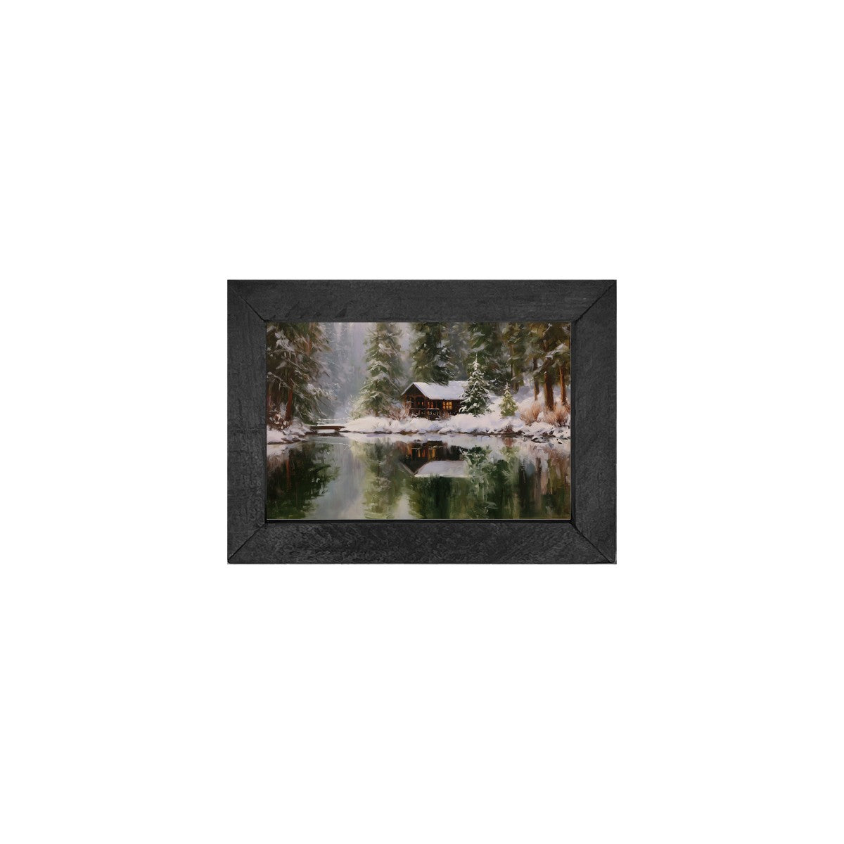 Wintertime Mirror Lake - Horizontal Frame