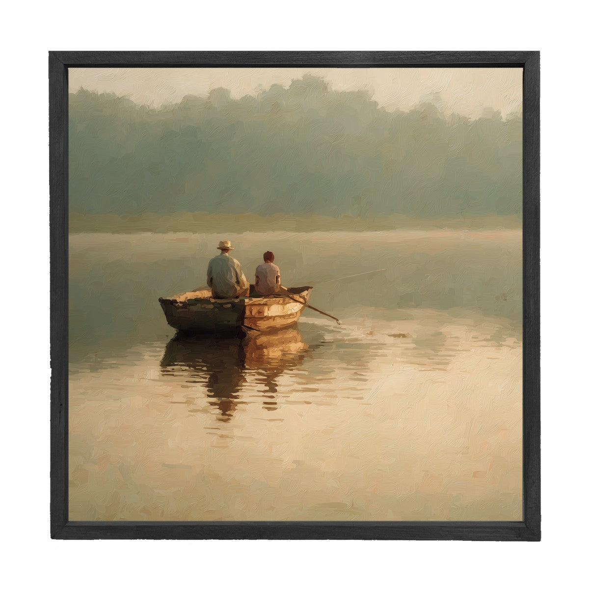 Morning on the Lake - Square Frame