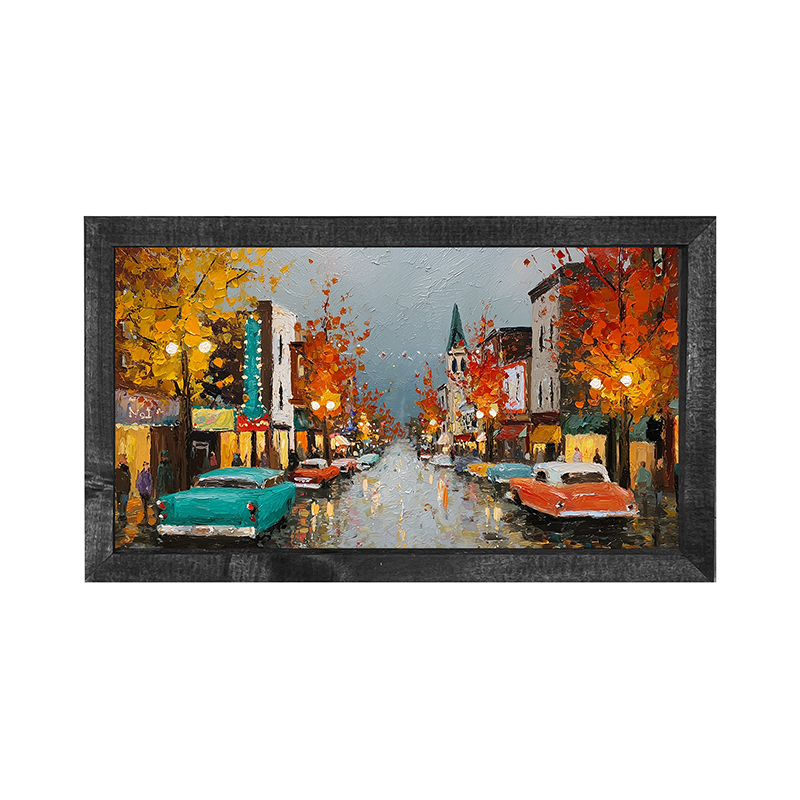 Hudson Valley Village - Autumn Memories - Horizontal Frame