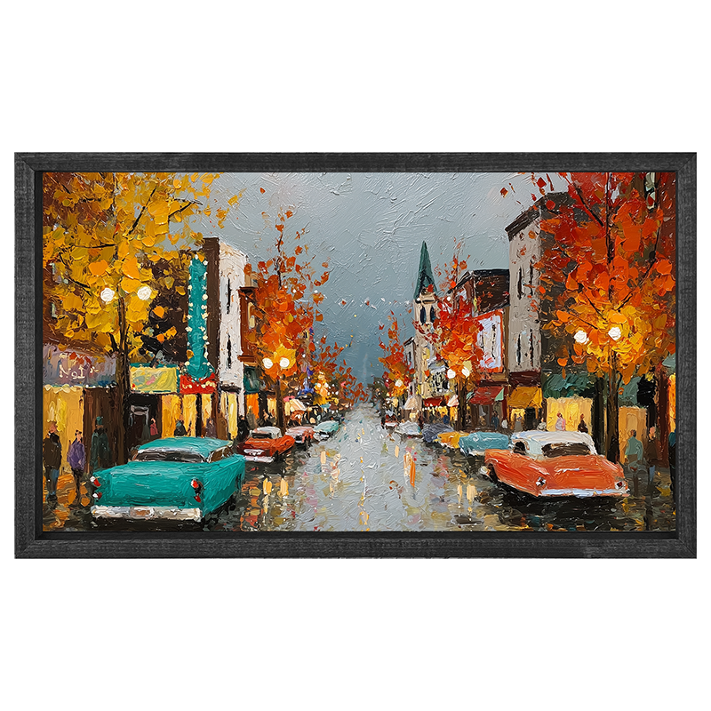 Hudson Valley Village - Autumn Memories - Horizontal Frame