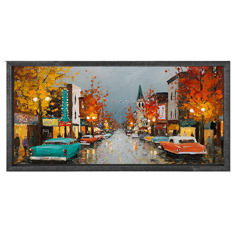 Hudson Valley Village - Autumn Memories - Horizontal Frame